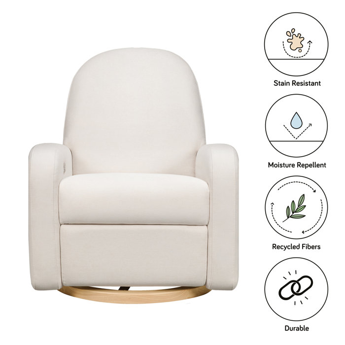 babyletto Nami Electronic Recliner and Swivel Glider in EcoPerformance